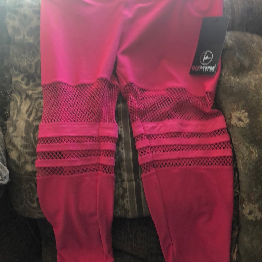 Brand new hot pink work our pants
